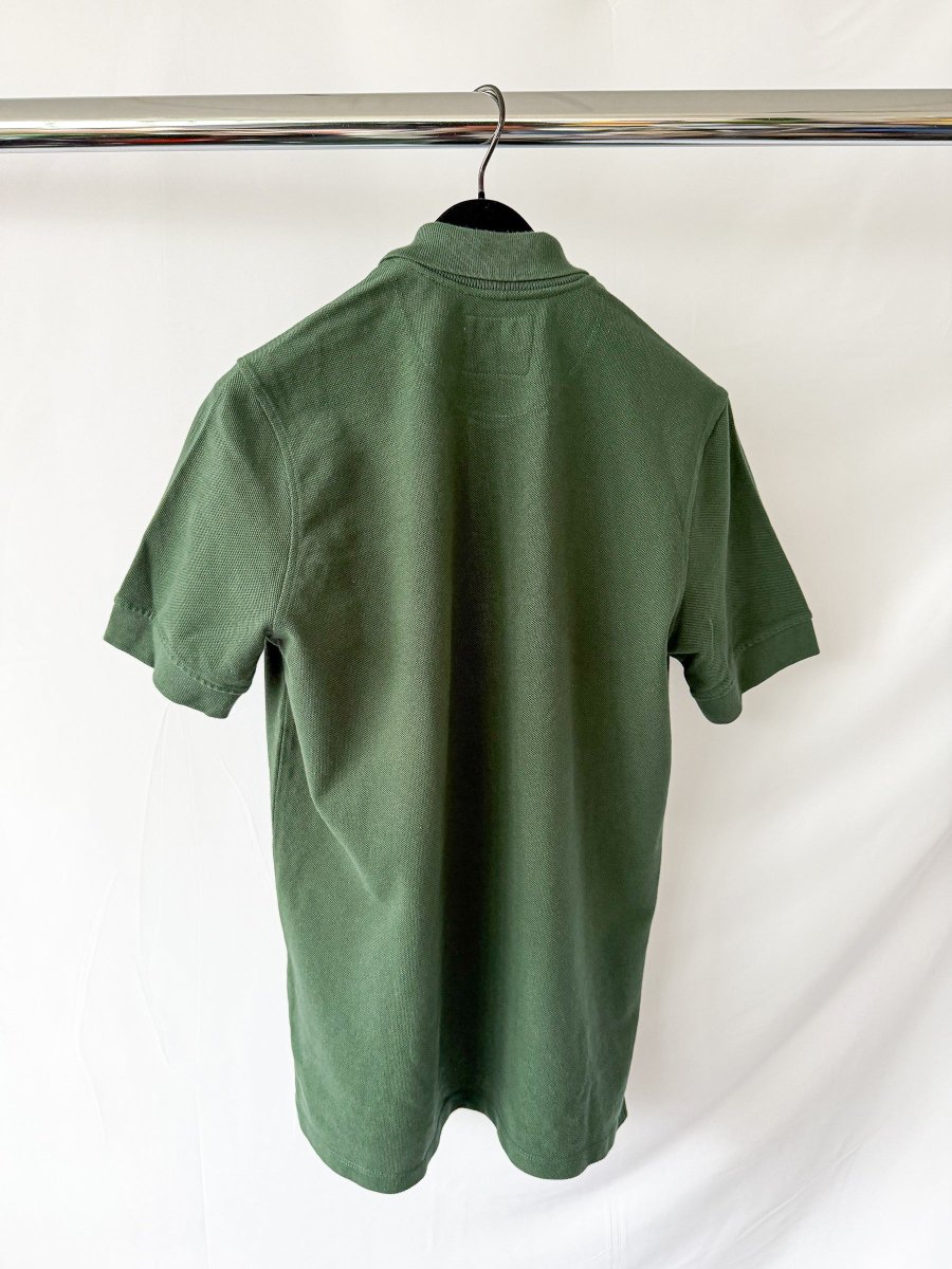 Drake's Dark Green Polo Shirt With Logo Embroidered Cotton Piqué - Imagen 6