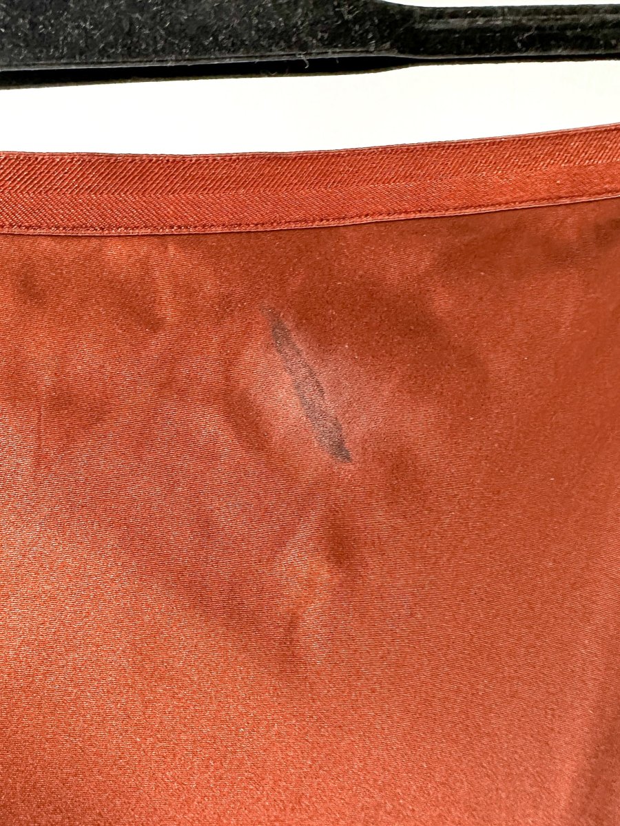 Anine Bing Dark Cherry Silk Slip Skirt (IMPERFECT) - Imagen 7