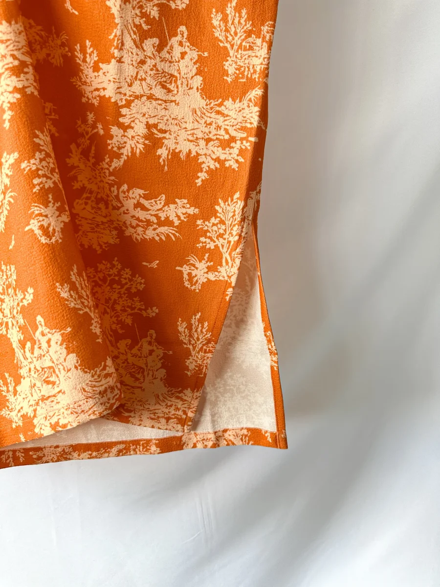 Miaou x Paloma Elsesser Preston Clementine Toile Print Midi Skirt - Imagen 9