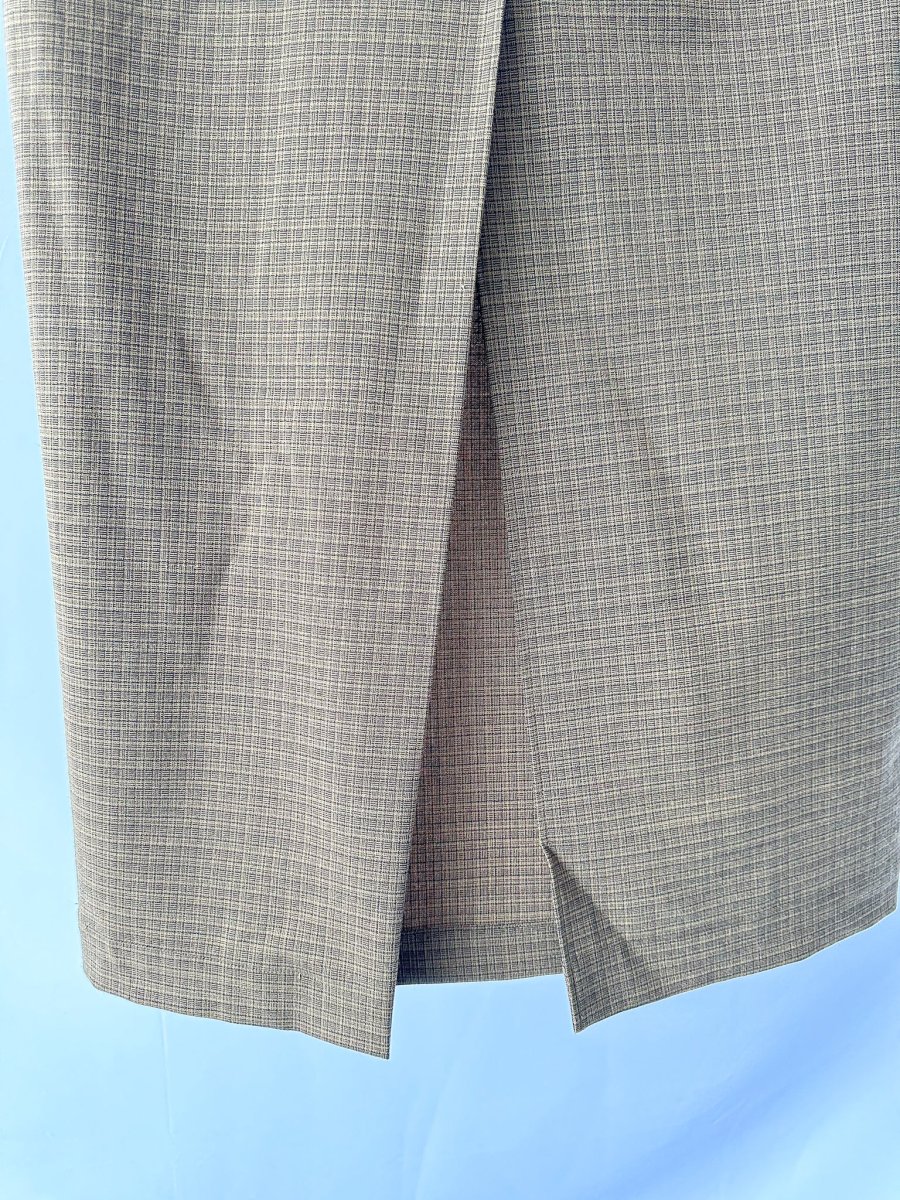 Christopher Esber Brown Wool Blend Checked Cargo Midi Skirt - Imagen 9