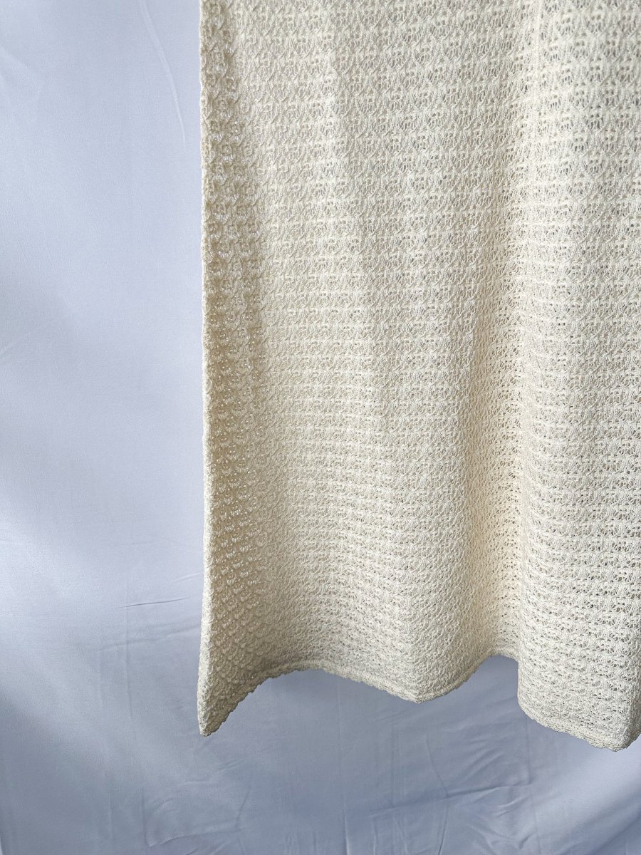 POSSE Romy Cream Crochet Knit Maxi Dress - Imagen 8