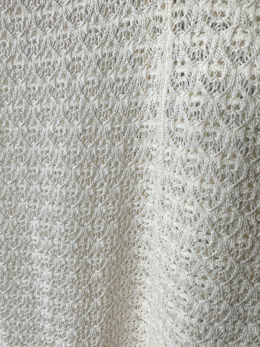 POSSE Romy Cream Crochet Knit Maxi Dress - Imagen 9