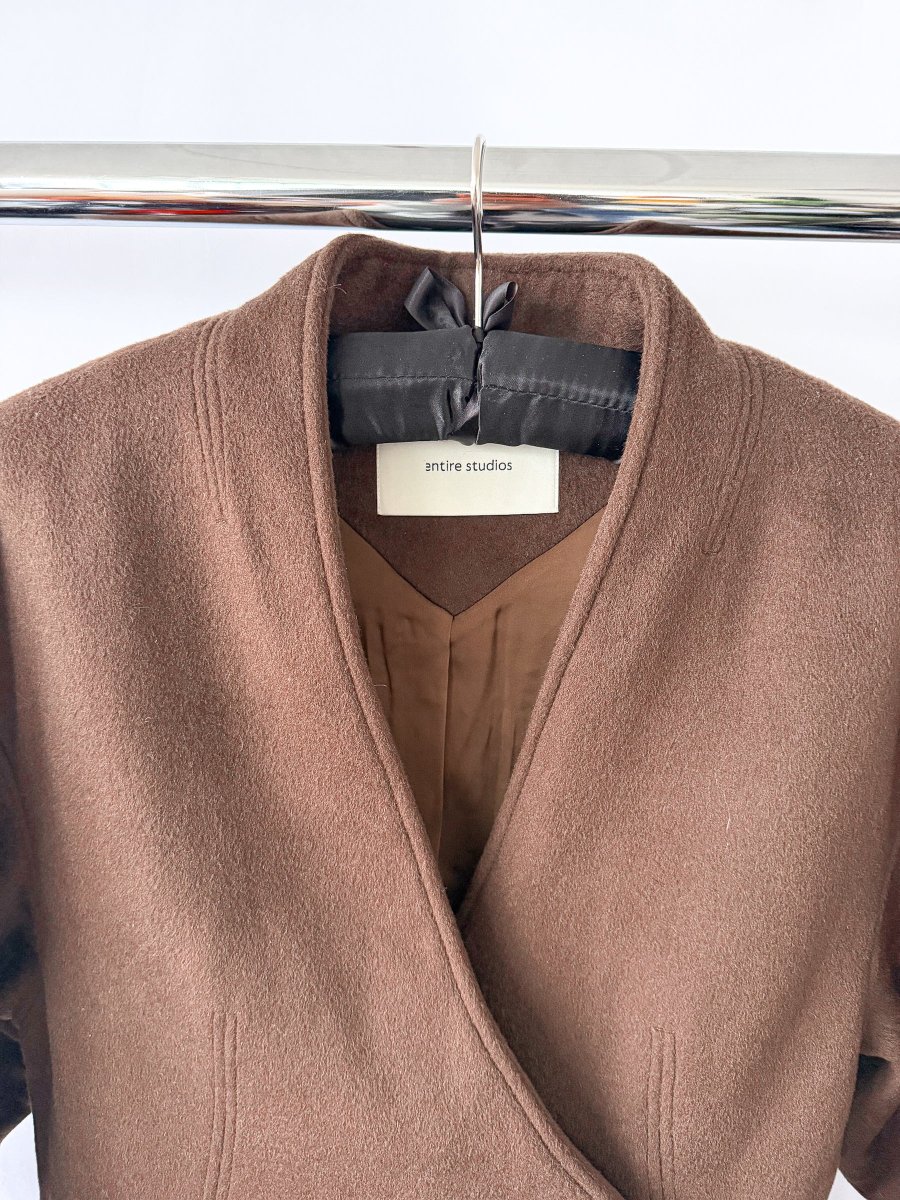 Entire Studios Rondo Coat Dark Brown - Imagen 6