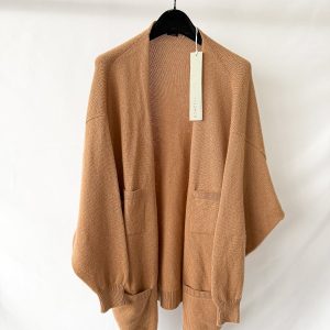 Begg x Co 100% Cashmere Joy Slough Brown Cardigan