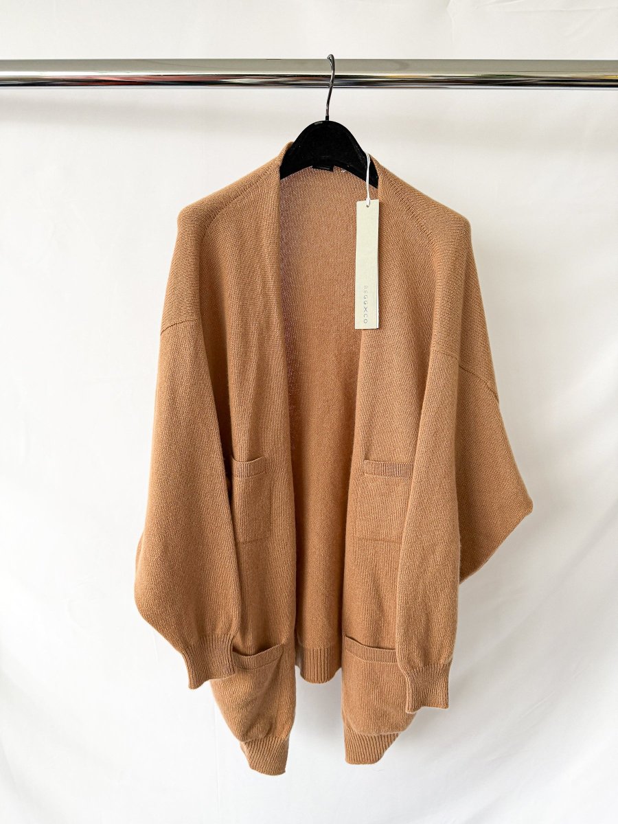 Begg x Co 100% Cashmere Joy Slough Brown Cardigan - Imagen 2