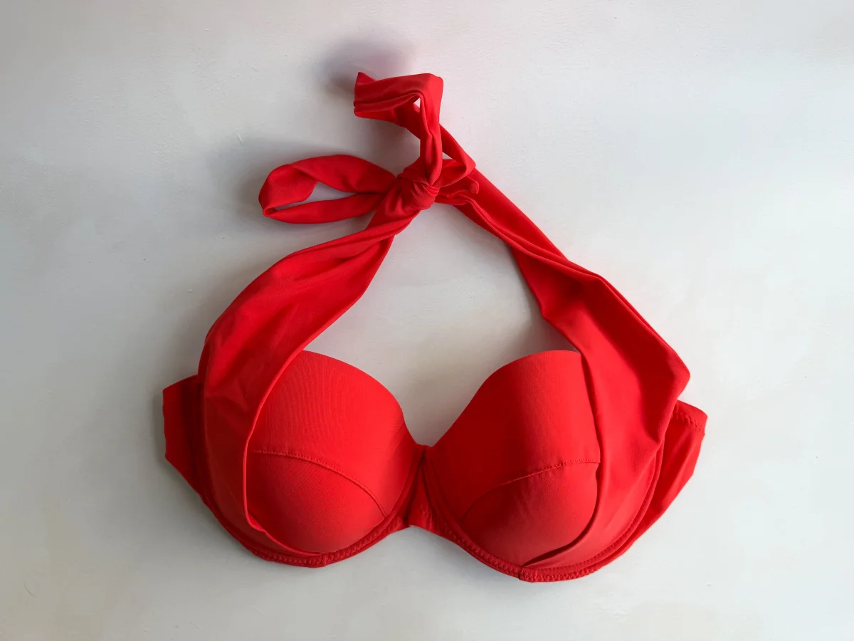 Pain De Sucre Rouge Halterneck Bra Cup Bikini Top in Lisia