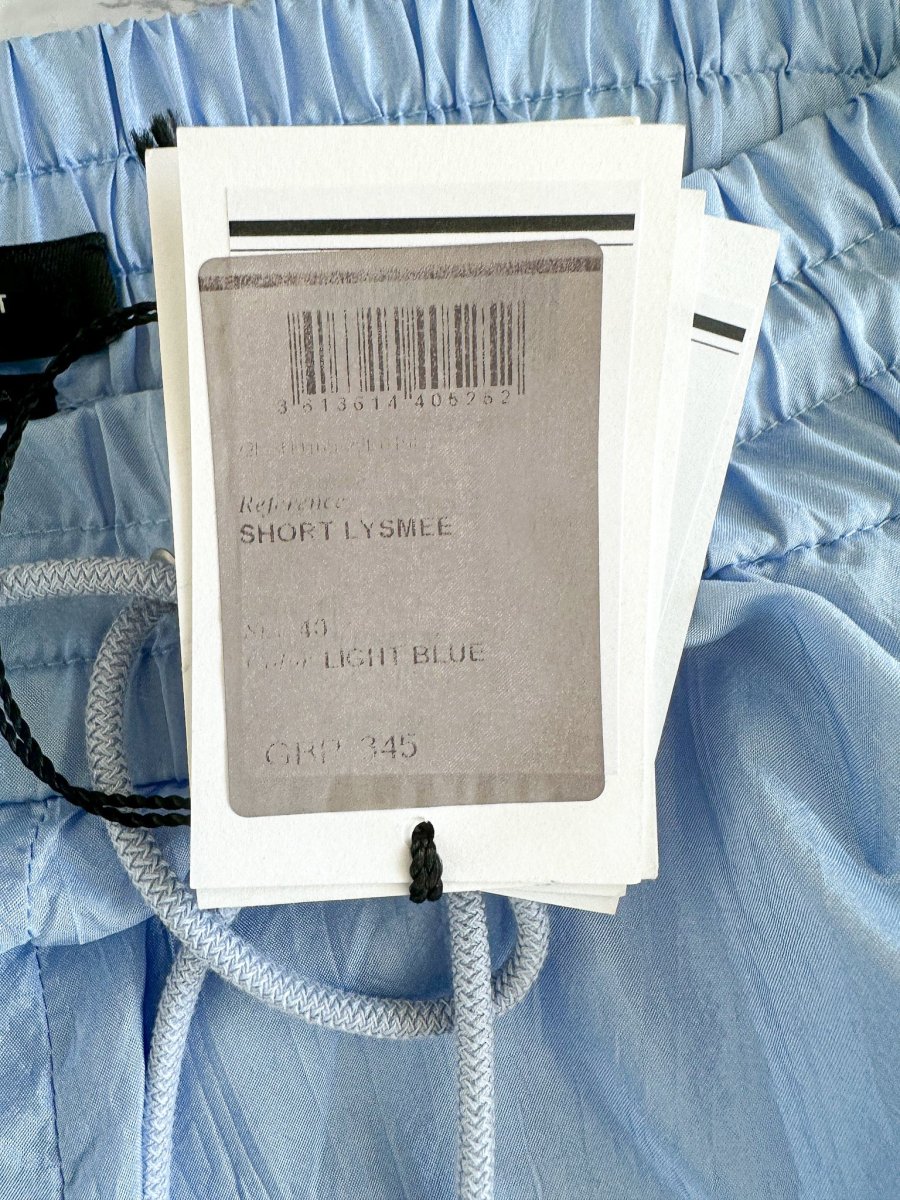 Isabel Marant Lysmee Blue Side-tie Track Boxer Shorts - Imagen 8