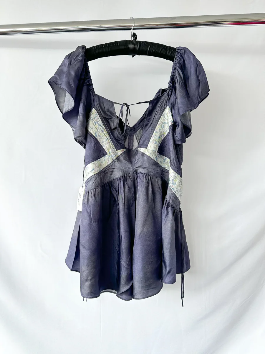 Isabel Marant Brandi Semi Sheer Satin Playsuit - Imagen 9