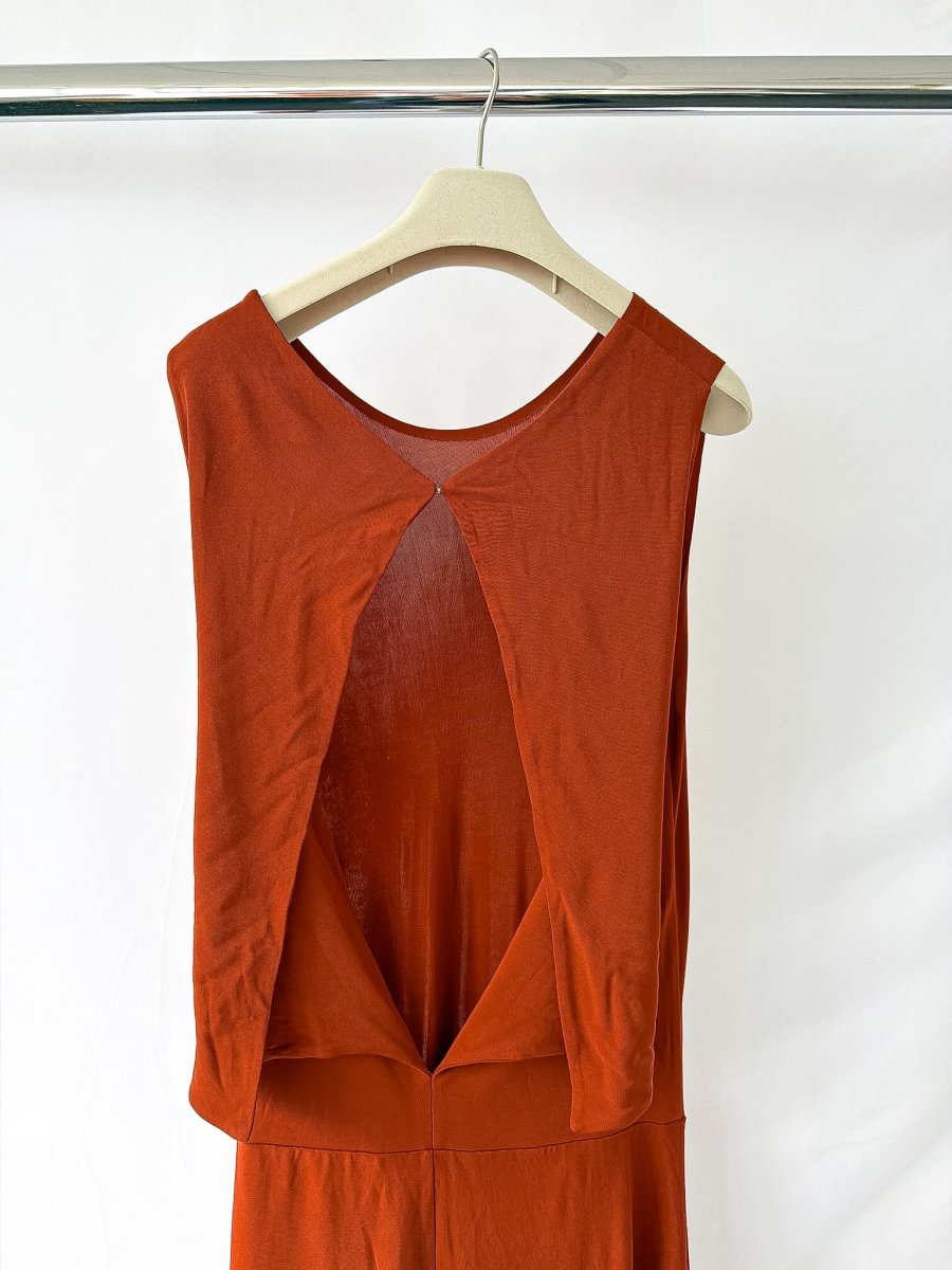 By Malene Birger Straight Leg Cut-Out Back Jumpsuit - Imagen 5