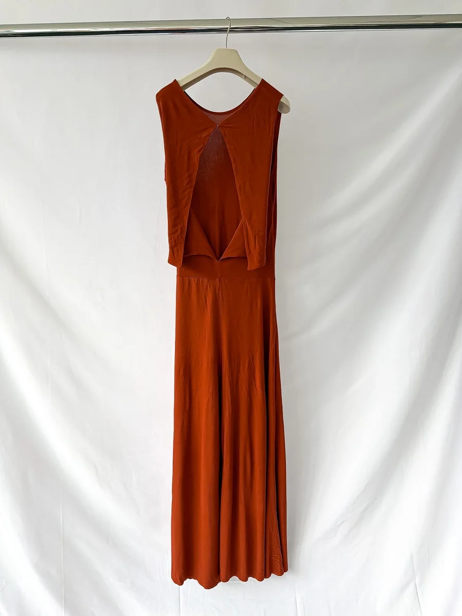 By Malene Birger Straight Leg Cut-Out Back Jumpsuit - Imagen 6