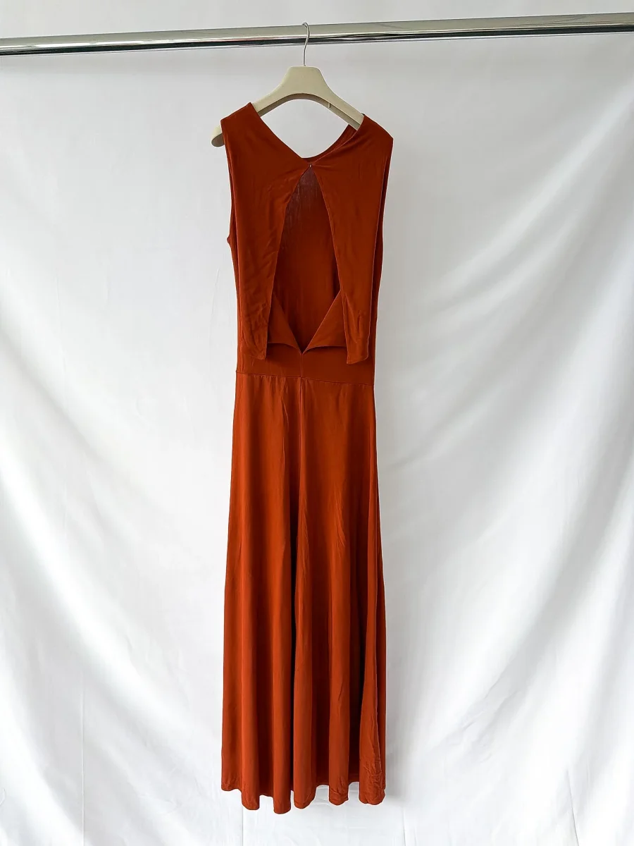 By Malene Birger Straight Leg Cut-Out Back Jumpsuit - Imagen 7