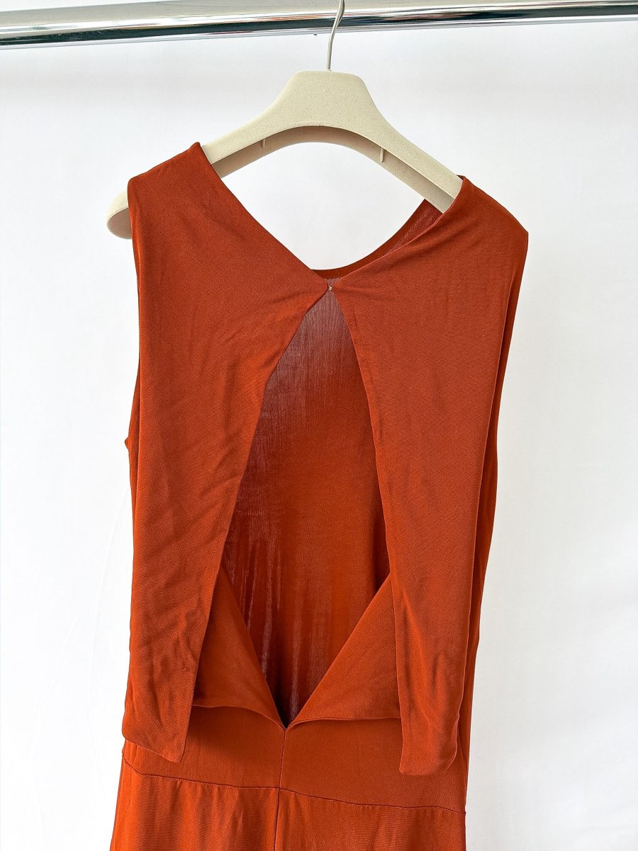 By Malene Birger Straight Leg Cut-Out Back Jumpsuit - Imagen 8
