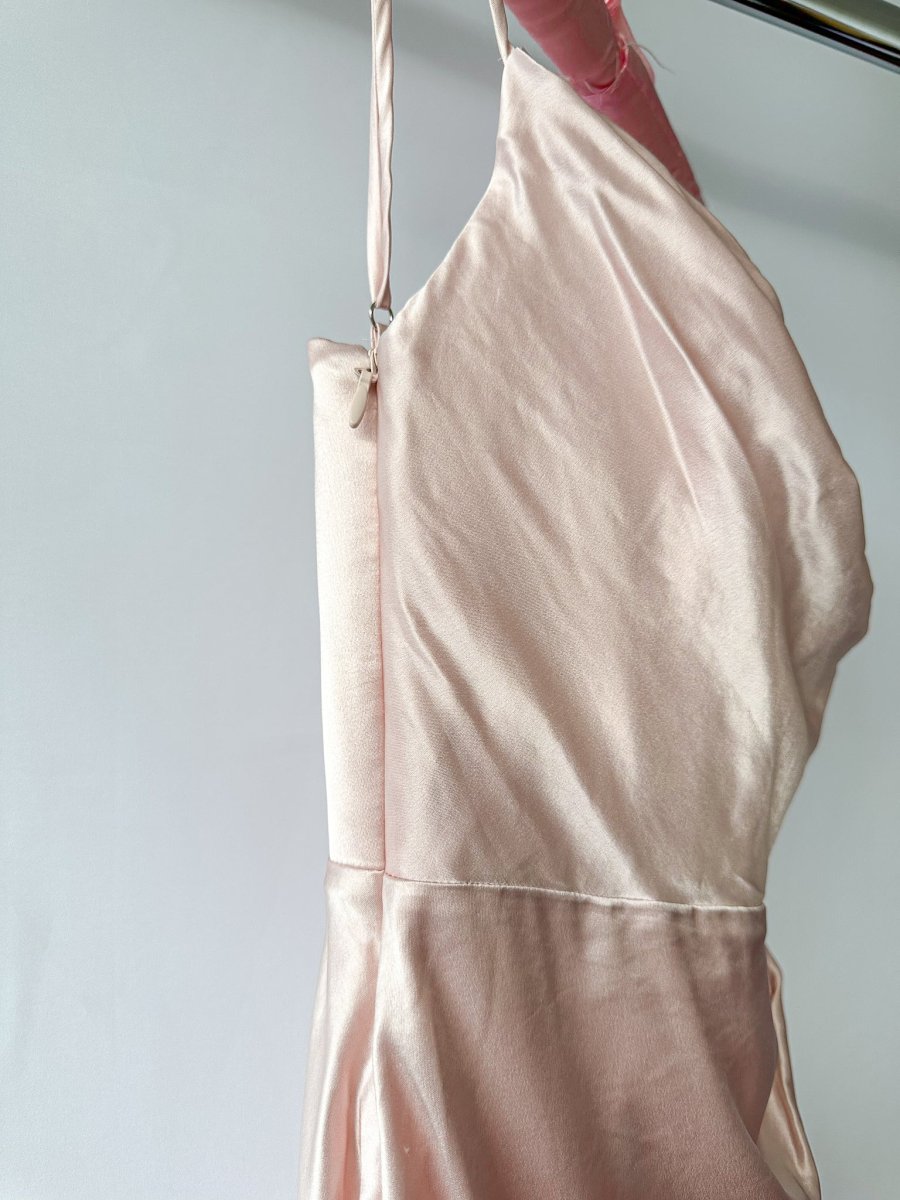 House Of CB Reva Blush Satin Balcony Corset Dress - Imagen 9