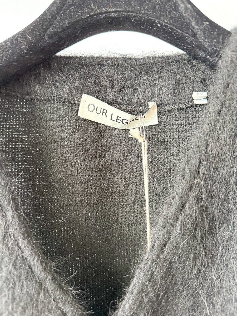 Our Legacy Black Mohair Button-Up Cardigan - Imagen 5