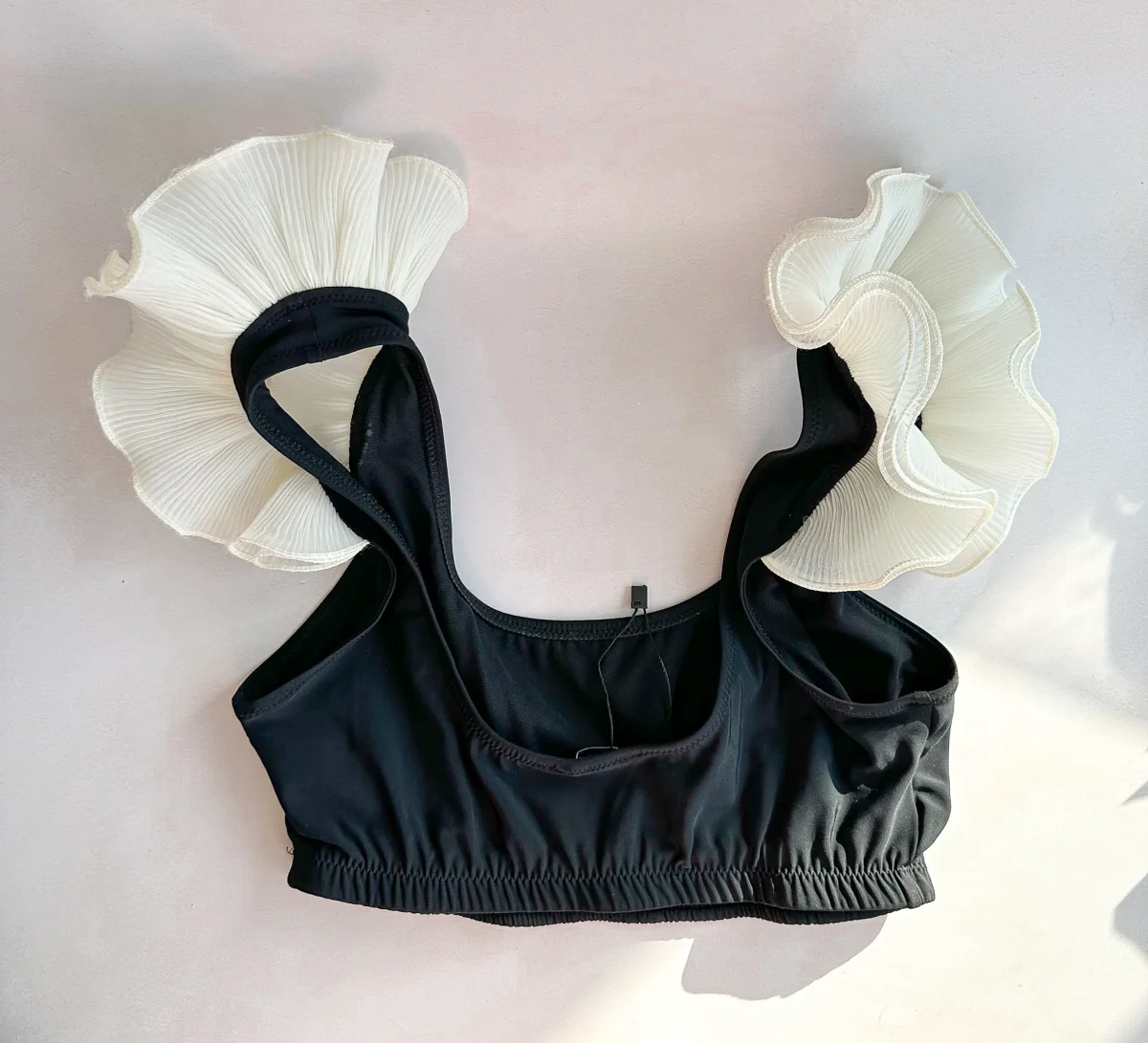 Sleeper Black Ariel Ruffle Trim Bikini Top - Imagen 5
