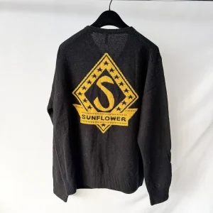 Sunflower Black Movie Merino Wool Zip Cardigan