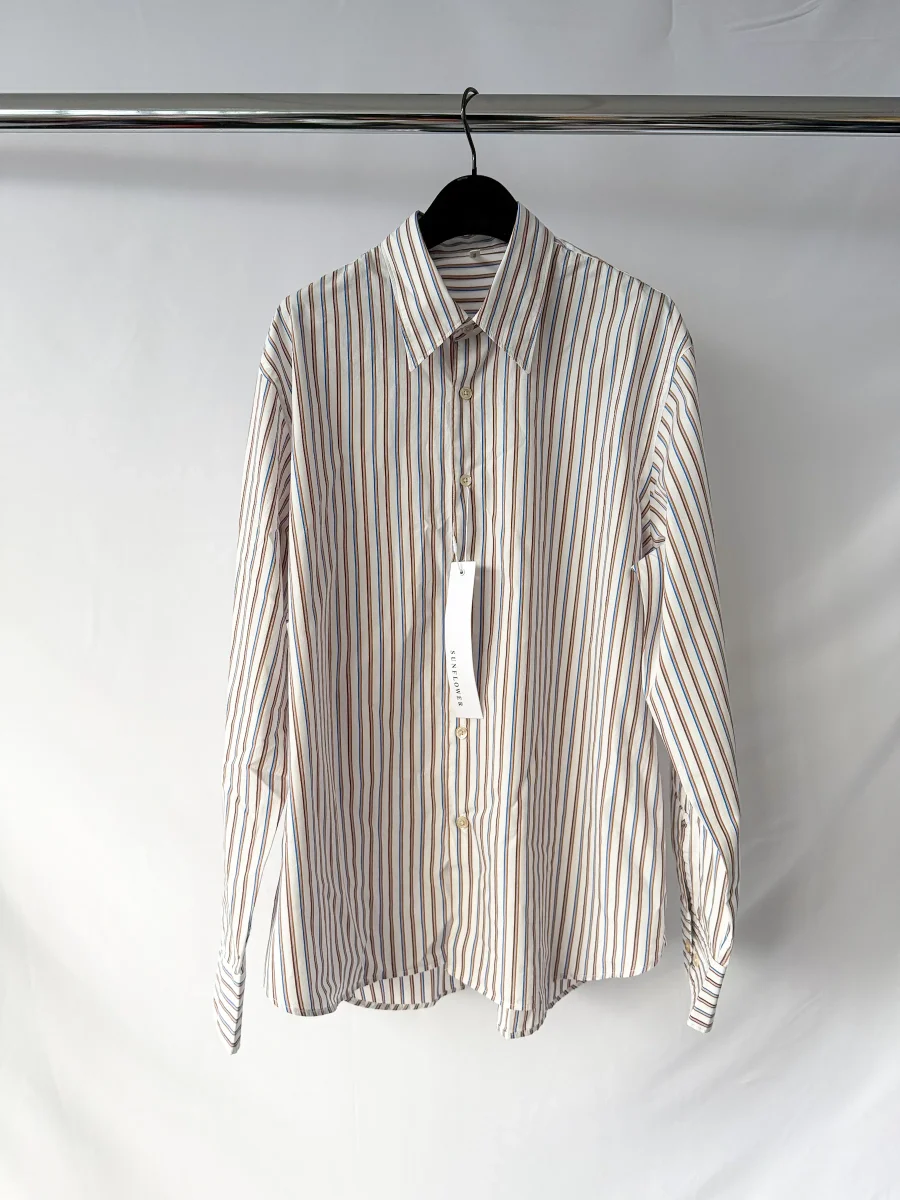 Sunflower Striped Cotton Poplin Shirt - Imagen 3