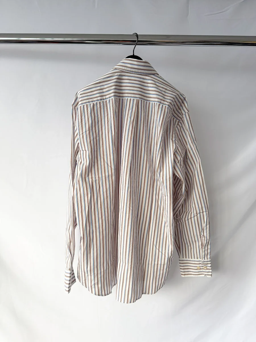 Sunflower Striped Cotton Poplin Shirt - Imagen 6