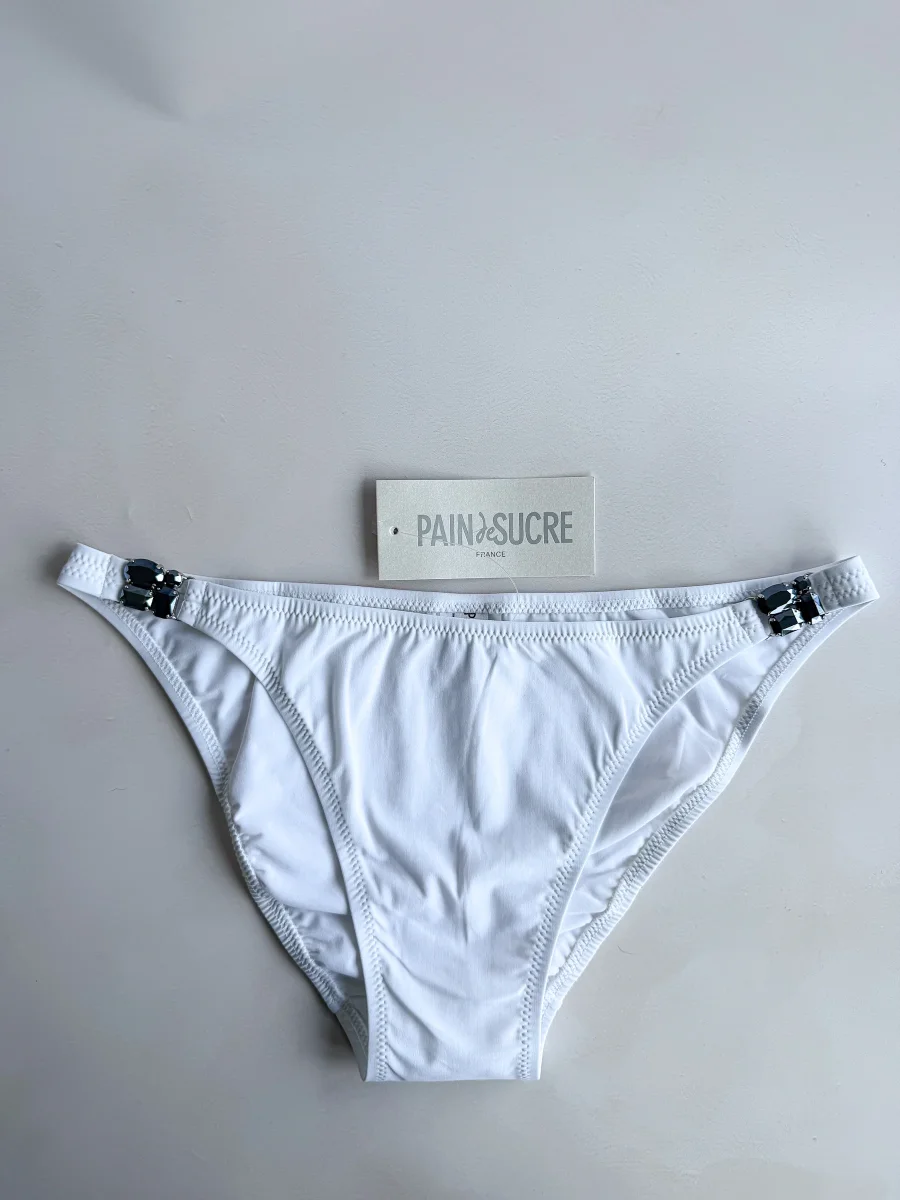 Pain De Sucre White Jewel Sides Bikini Bottom in Nipy - Imagen 7