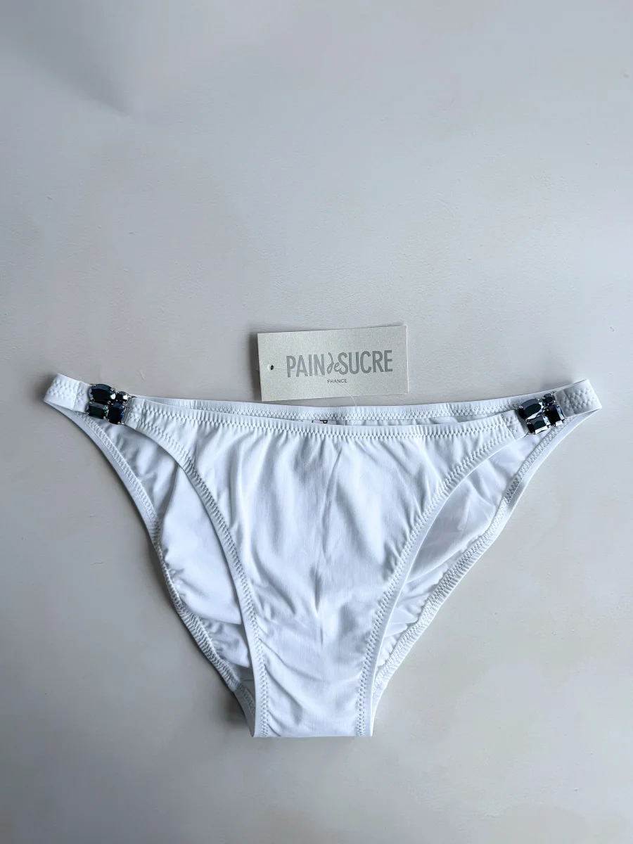 Pain De Sucre White Jewel Sides Bikini Bottom in Nipy - Imagen 2