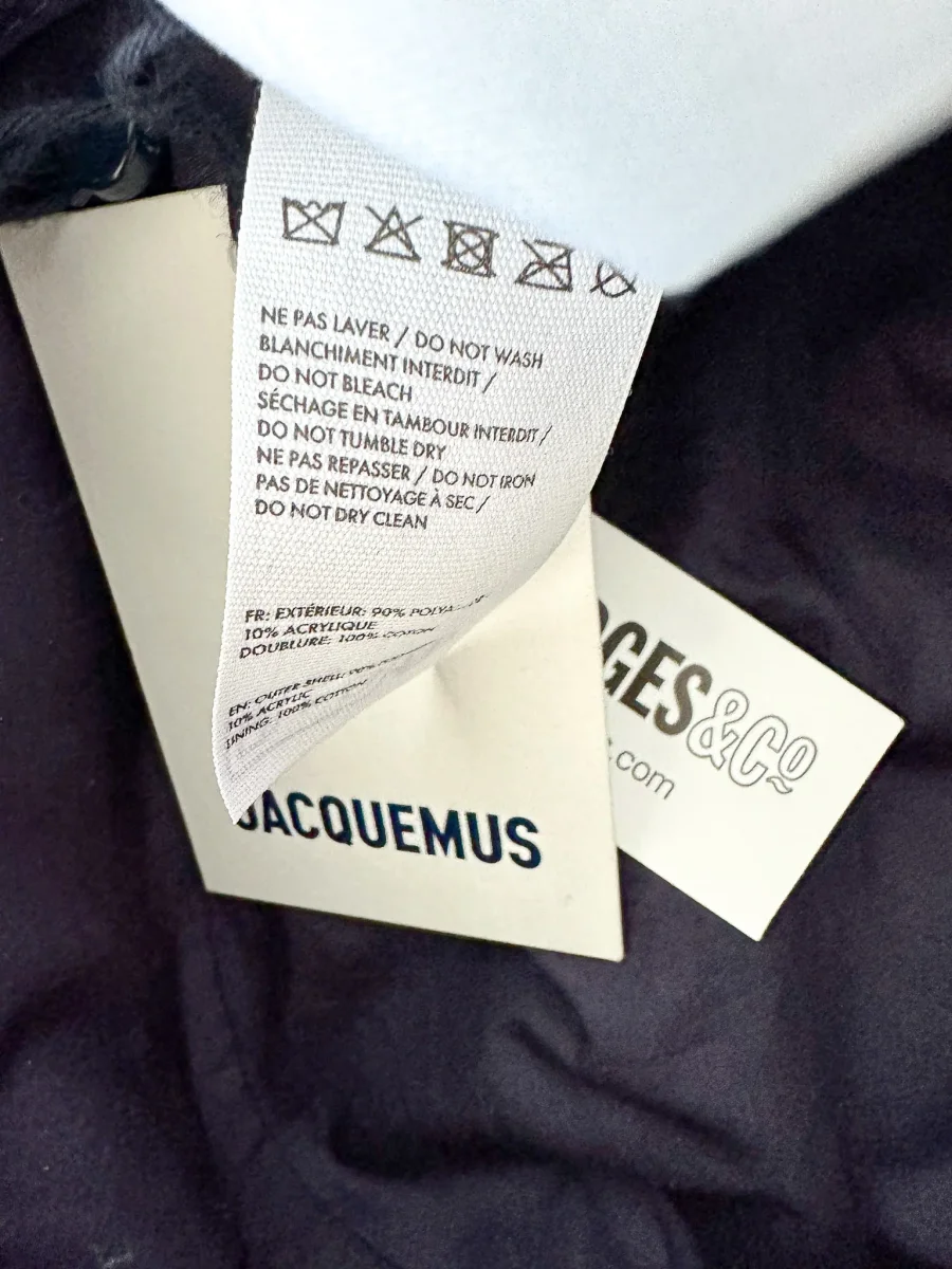 Jacquemus Le Bob Ovalie Shell Navy Bucket Hat - Imagen 7