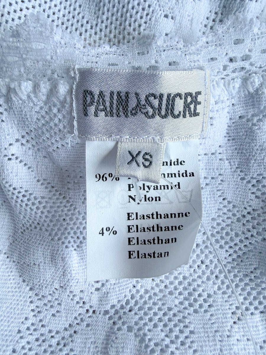 Pain De Sucre White French Lace Camisole Slip Top - Imagen 6
