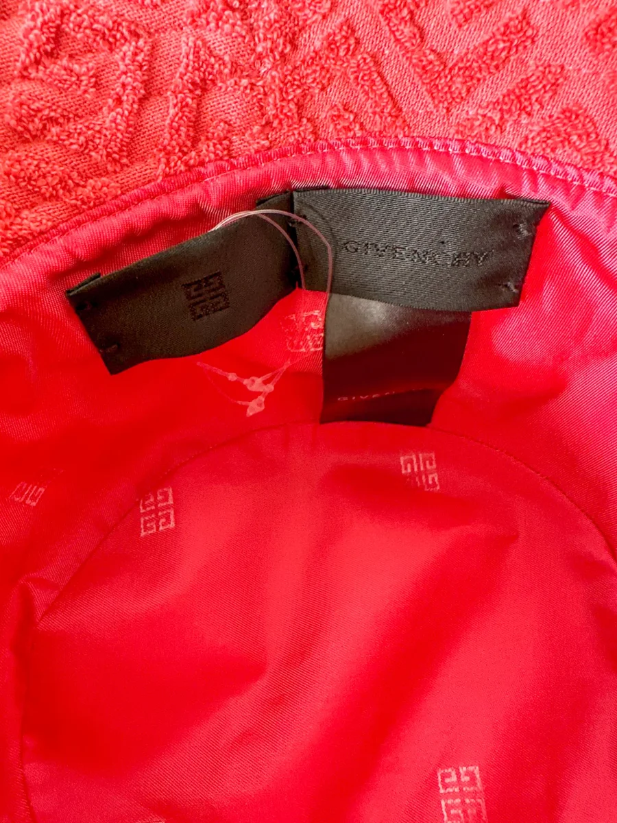 Givenchy 4G Logo Terry Cloth Coral Bucket Hat - Imagen 7