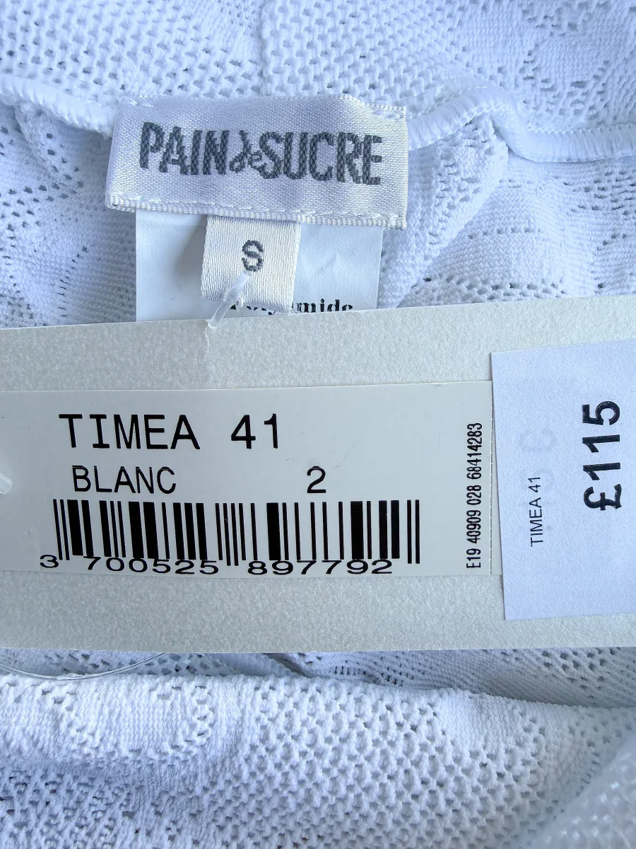 Pain De Sucre White Lace Beach Trousers in Timea - Imagen 7