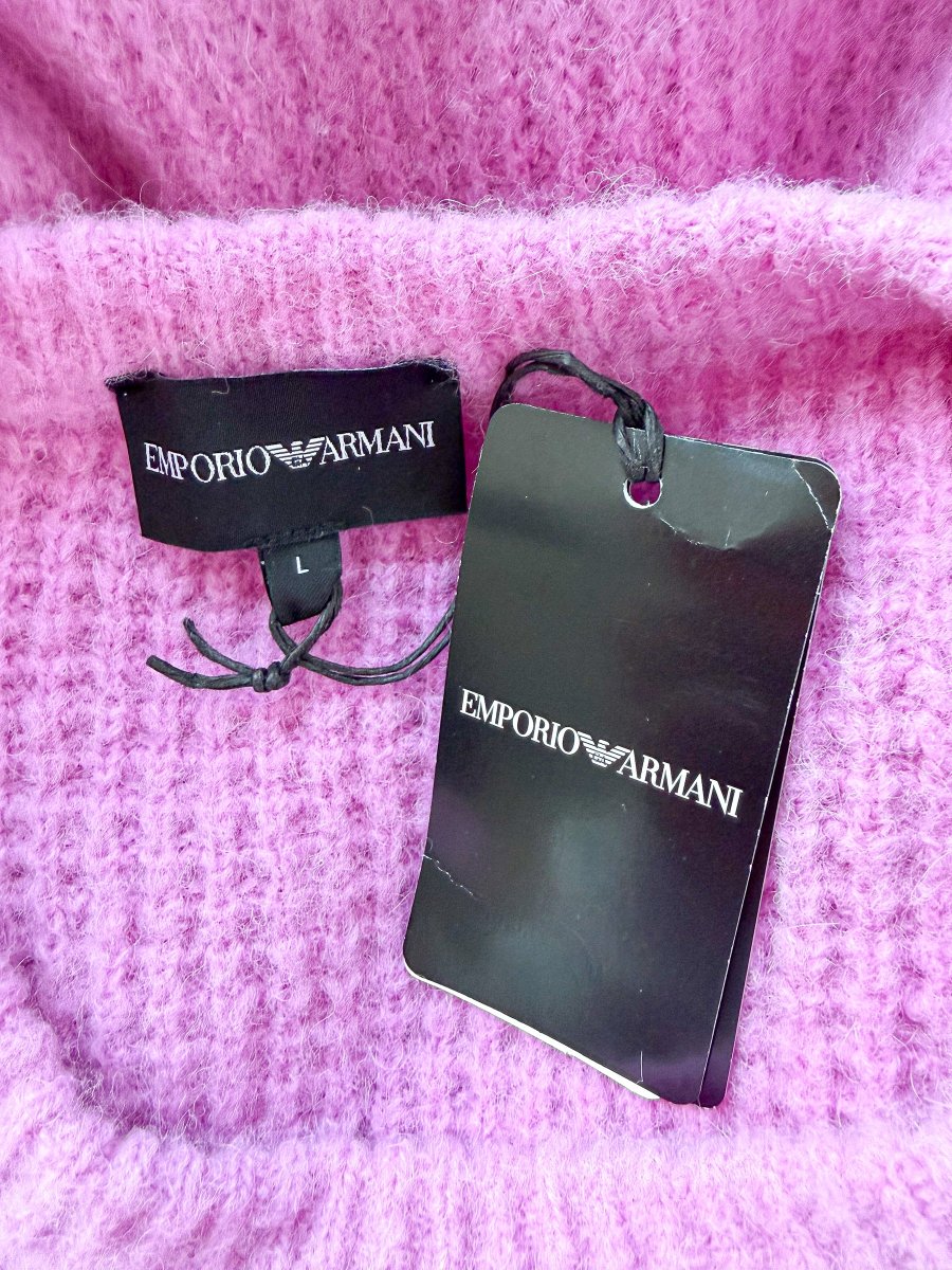 Emporio Armani Pink Alpaca Wool Vest Knitwear Top - Imagen 7