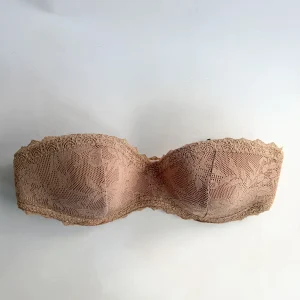 Pain De Sucre French Lace Padded Strapless Bra in Neal