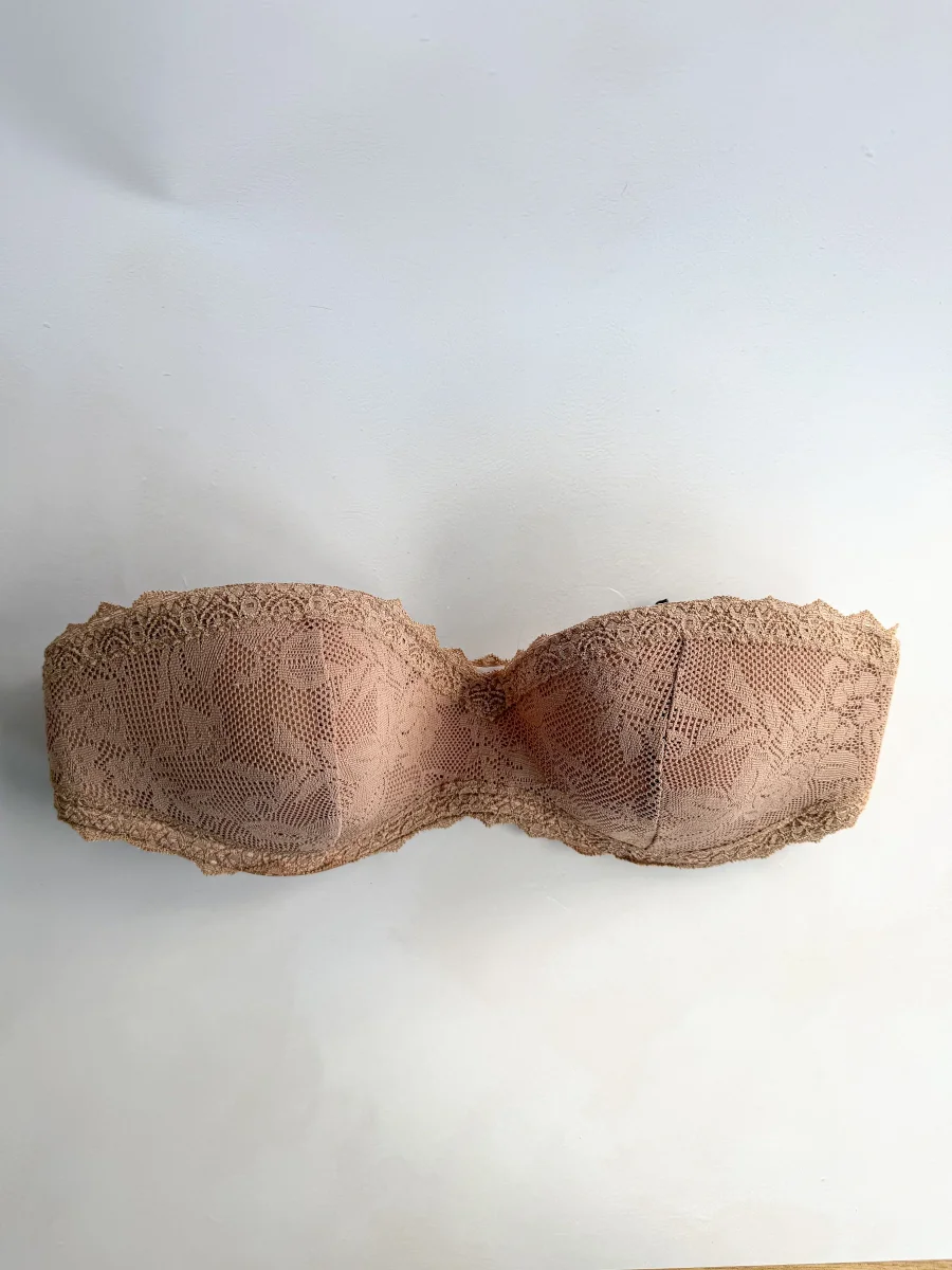 Pain De Sucre French Lace Padded Strapless Bra in Neal