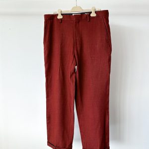 Gant Burgundy Wool Twill Suit Pant