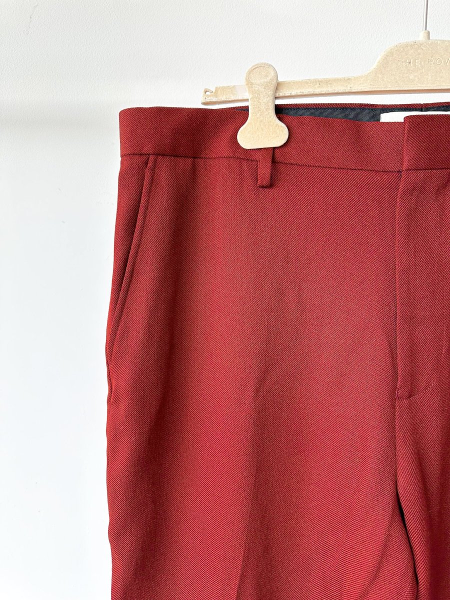 Gant Burgundy Wool Twill Suit Pant - Imagen 5