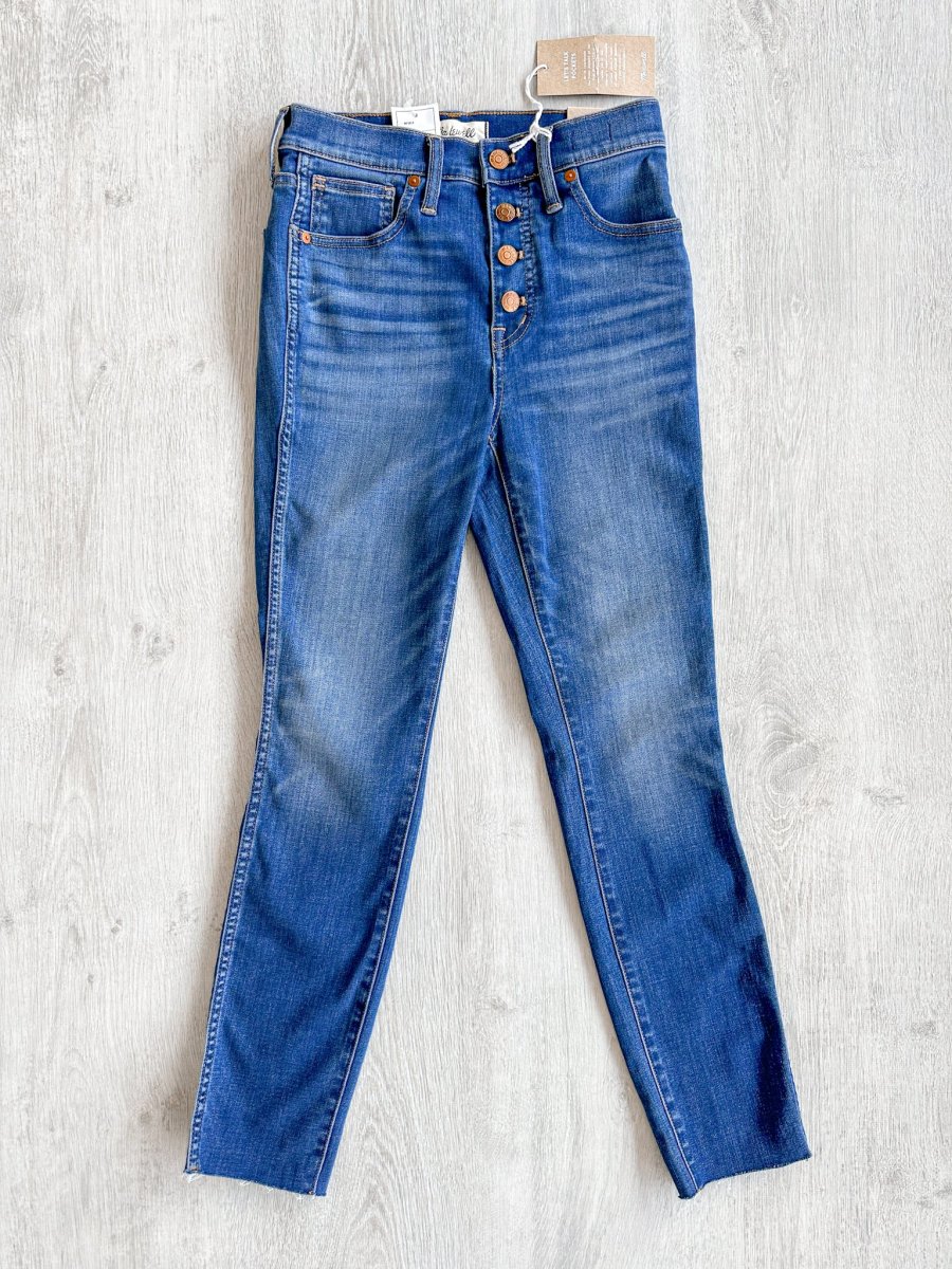 Madewell 10" High-Rise Skinny Crop Denim Jeans - Imagen 8