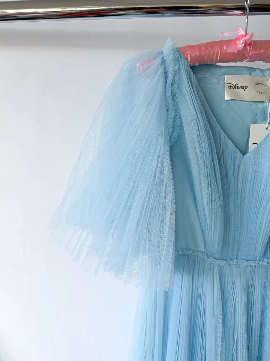 Huishan Zhang x Disney Josephine Plissé Woven Maxi Dress - Imagen 8
