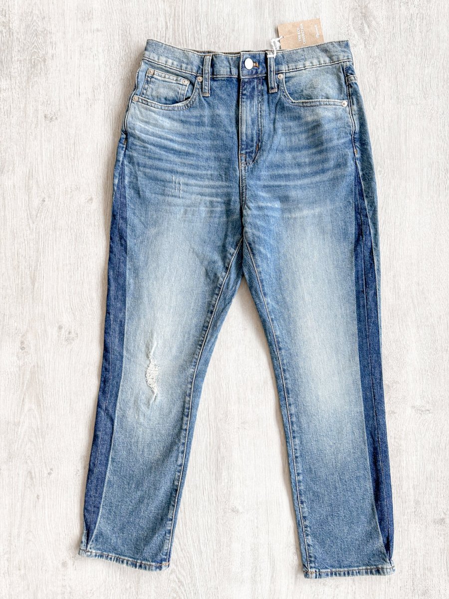Madewell High-Rise Slim Raebrook Wash Boyjean Relaxed Leg Denim Jeans
