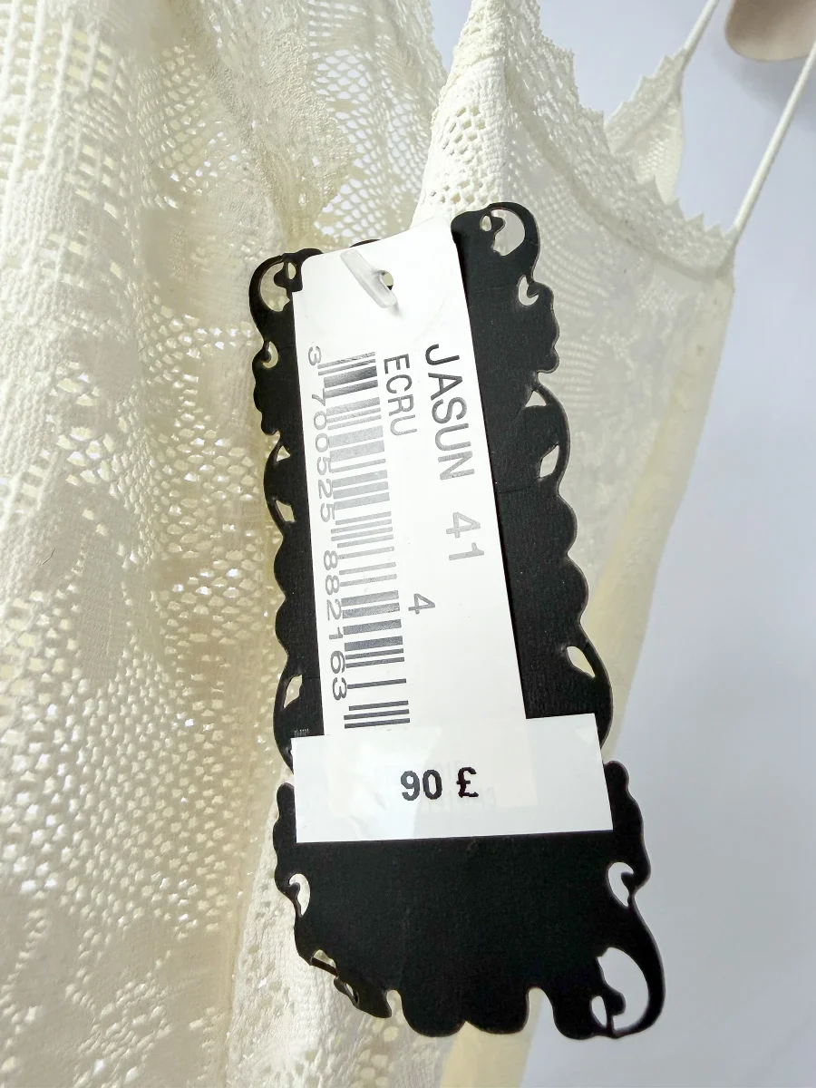 Pain De Sucre Ecru White French Lace Slip Dress In Jasun - Imagen 7