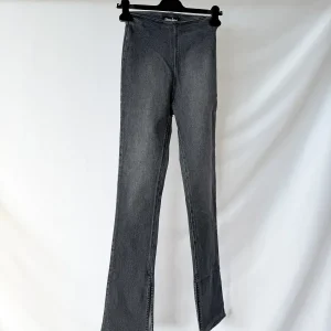 EB Denim Black Split Hem Jeggings