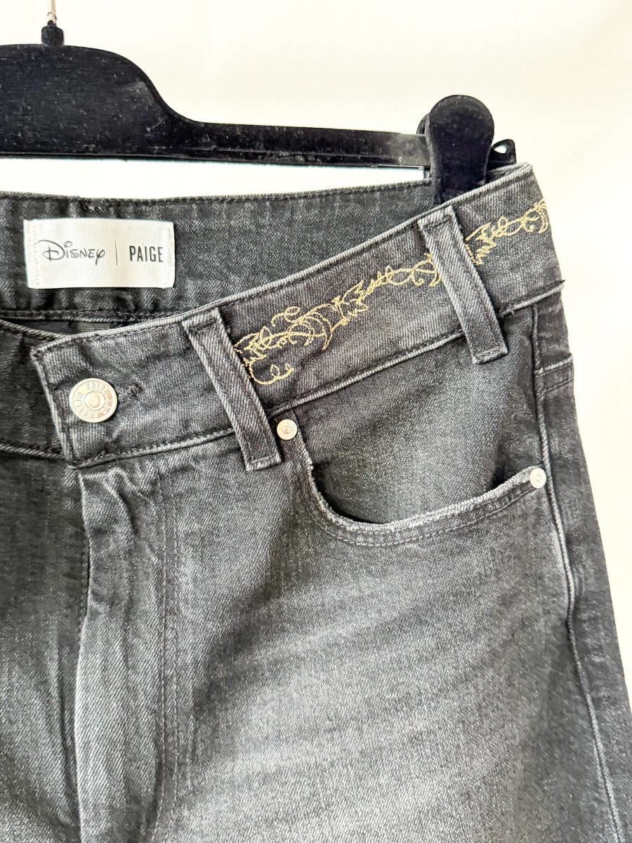 PAIGE x Disney Cinderella Sasha Wide-Leg Stretch Denim Jeans - Imagen 6