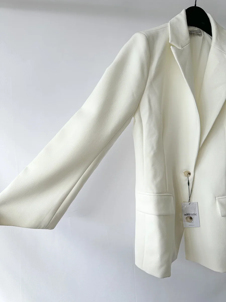 Odd Muse White The Ultimate Muse Blazer Jacket - Imagen 7