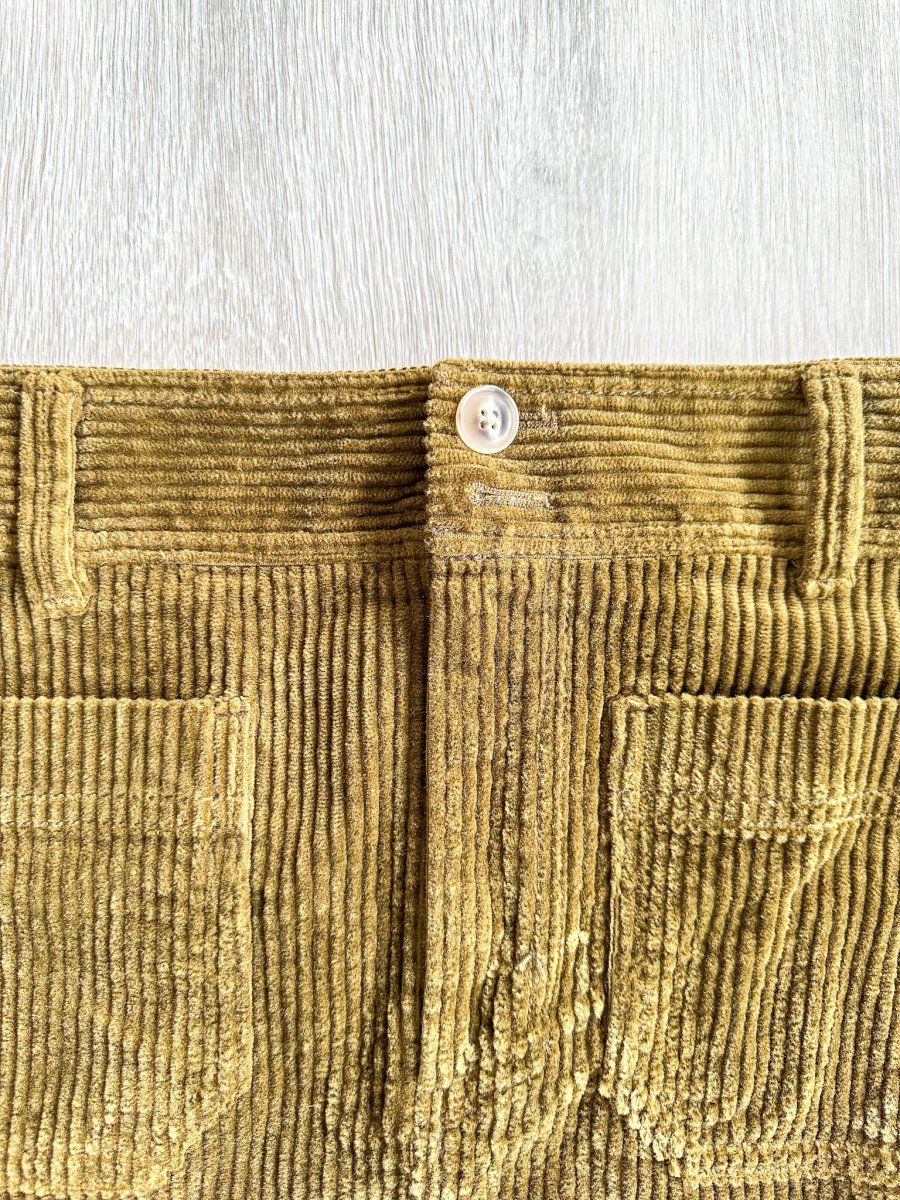Madewell Corduroy Brown Autumnal Pocket Front A-Line Mini Skirt - Imagen 8