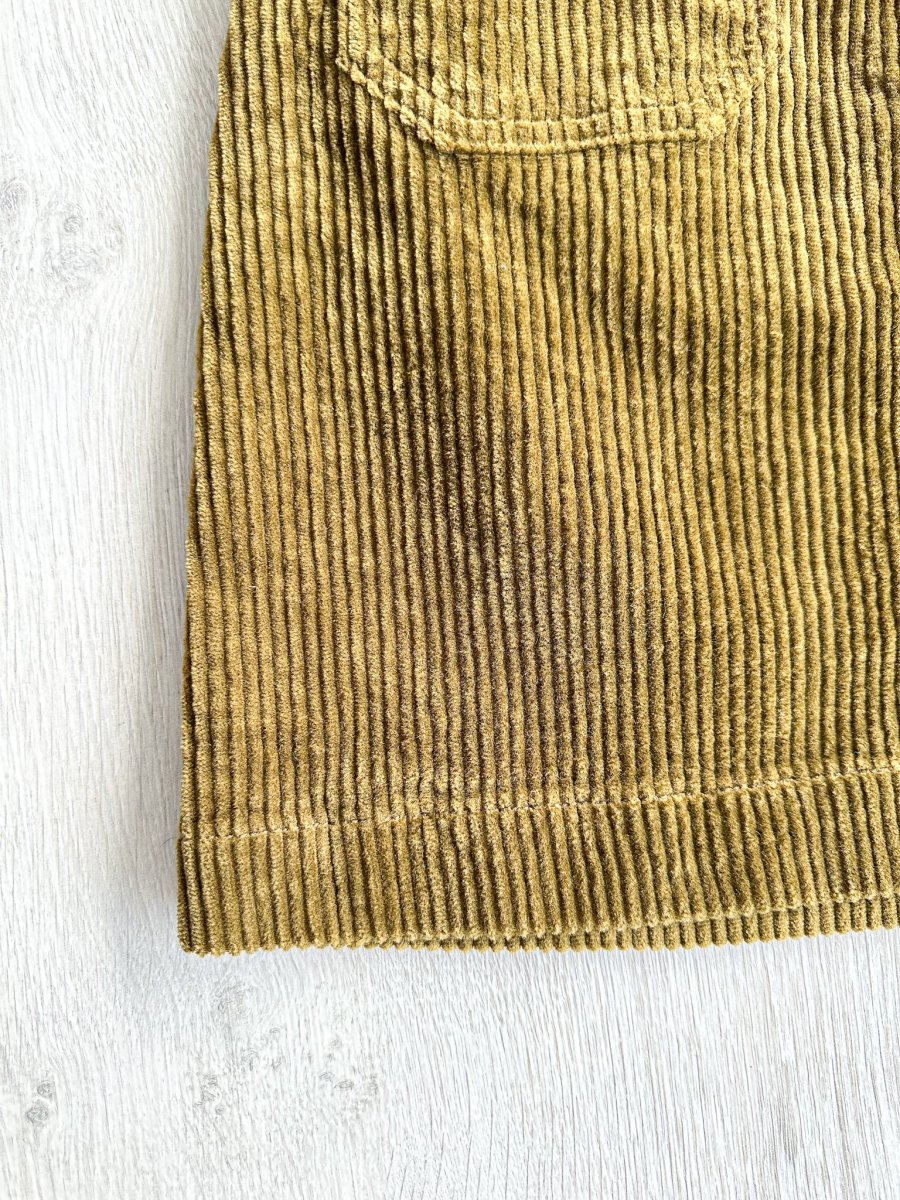 Madewell Corduroy Brown Autumnal Pocket Front A-Line Mini Skirt - Imagen 9