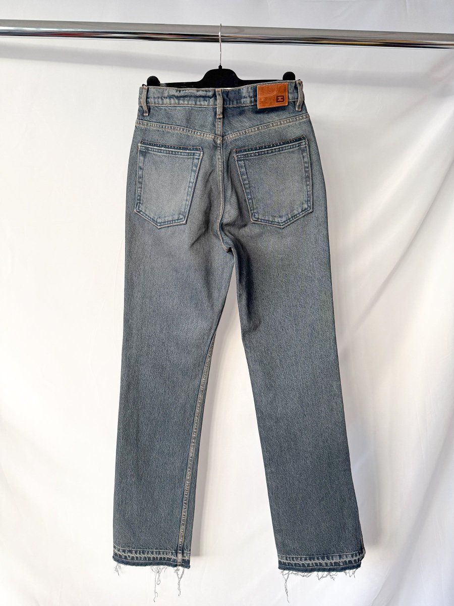 EB Denim Washed Distressed Split Hem Jeans - Imagen 6