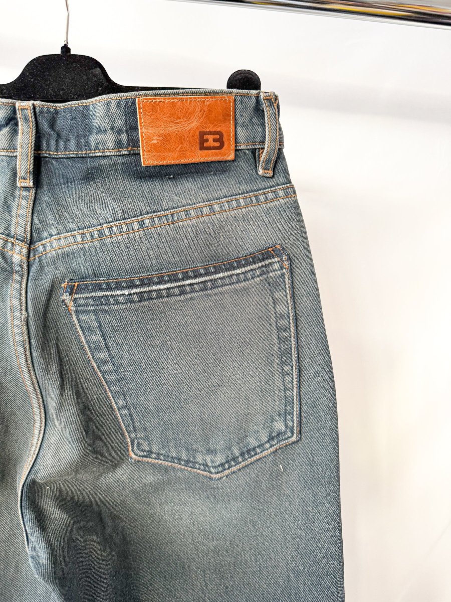 EB Denim Washed Distressed Split Hem Jeans - Imagen 7