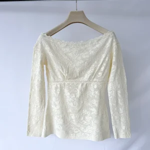 Pain De Sucre Ecru Leonor Off Shoulder Top