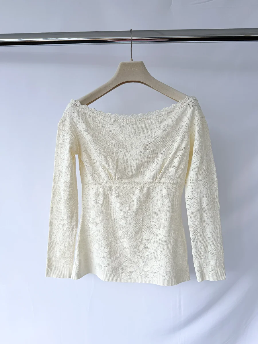 Pain De Sucre Ecru Leonor Off Shoulder Top - Imagen 2