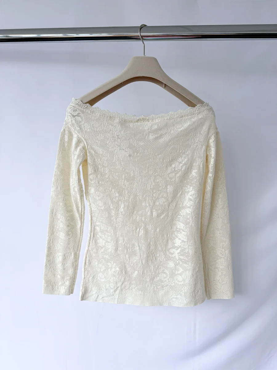 Pain De Sucre Ecru Leonor Off Shoulder Top - Imagen 4