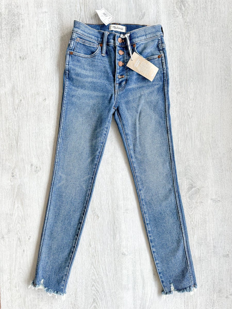 Madewell 10" High-Rise Skinny Jeans in Cordova Wash: Button-Front Edition - Imagen 2
