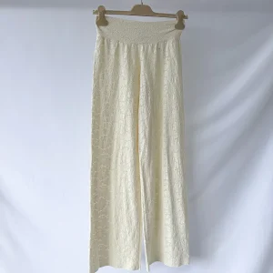 Pain De Sucre Ecru Lace Beach Trousers in Timea