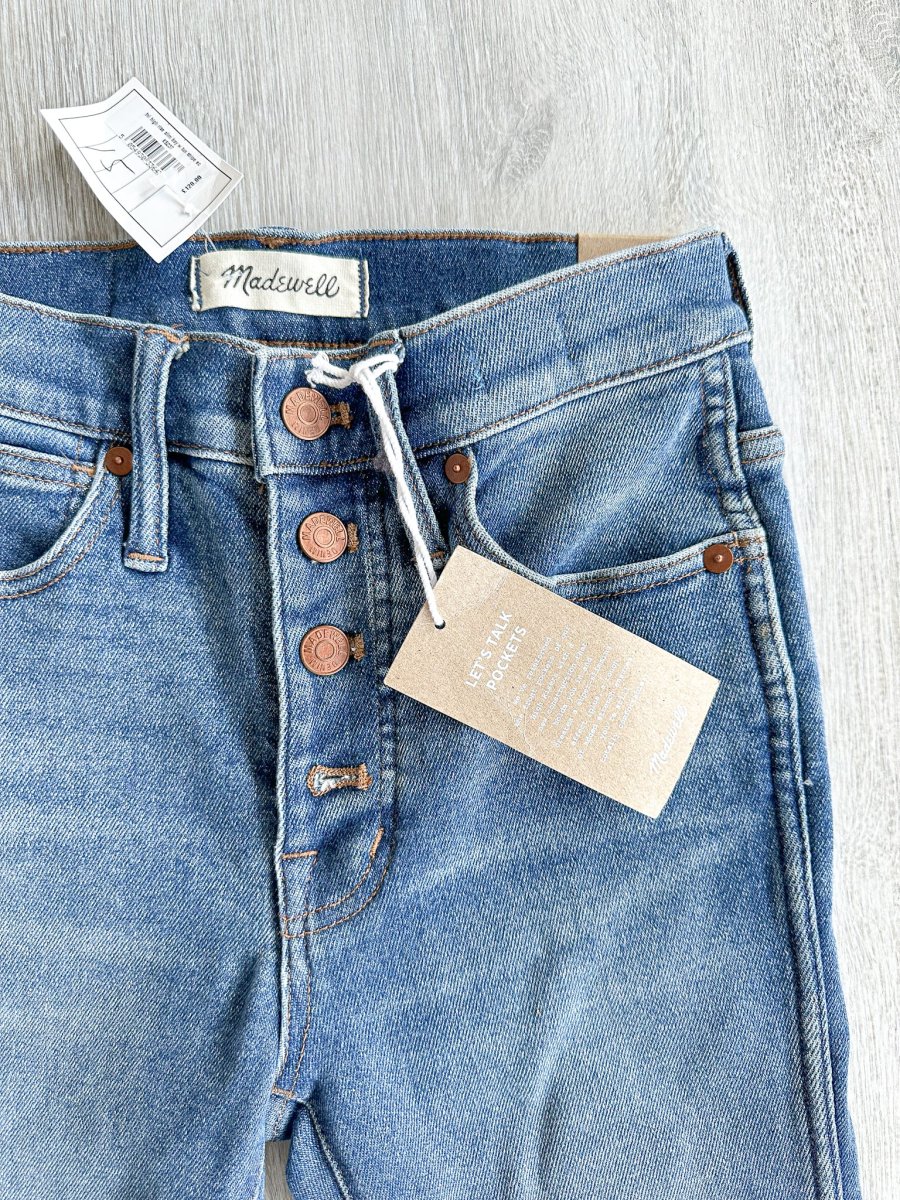 Madewell 10" High-Rise Skinny Jeans in Cordova Wash: Button-Front Edition - Imagen 4